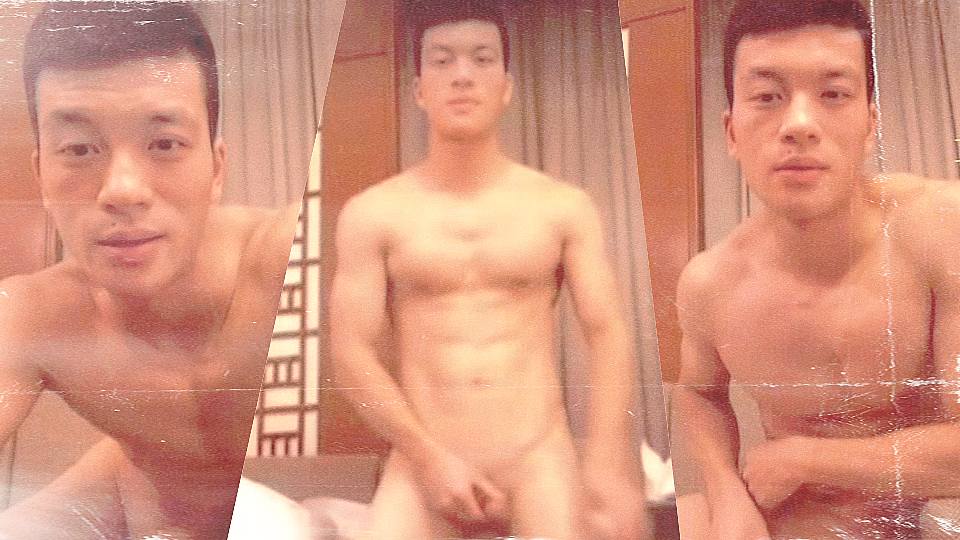 无毛跆拳道肌肉男打飞机